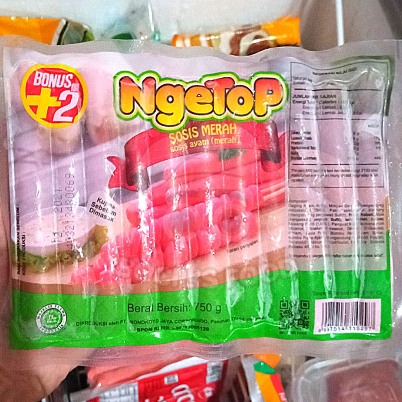 

Ngetop Sosis Merah 750g/Sosis Merah Ngetop/Ngetop Sosis Ayam 750g/Ngetop Sosis Ayam Serbaguna/Sosis Frozen