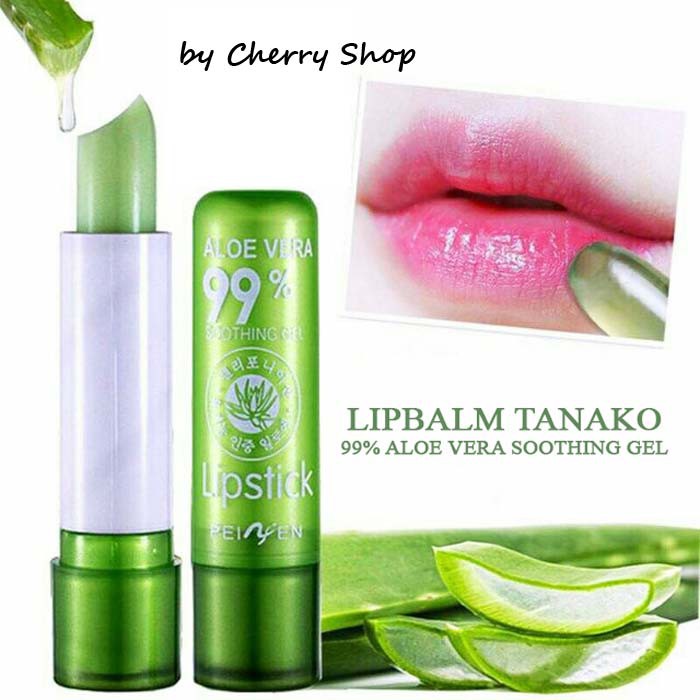 [ORI TANAKO] [Per Pc] Lipbalm Aloe Vera Tanako 99% Lidah Buaya Pelembab Bibir