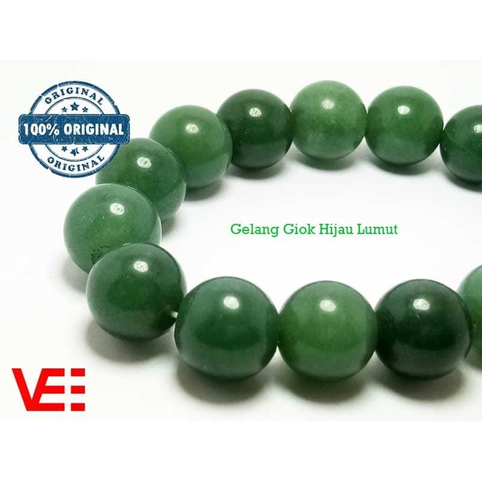  Gelang  Kesehatan Green Jade Giok Hijau Lumut Gelang  Giok 