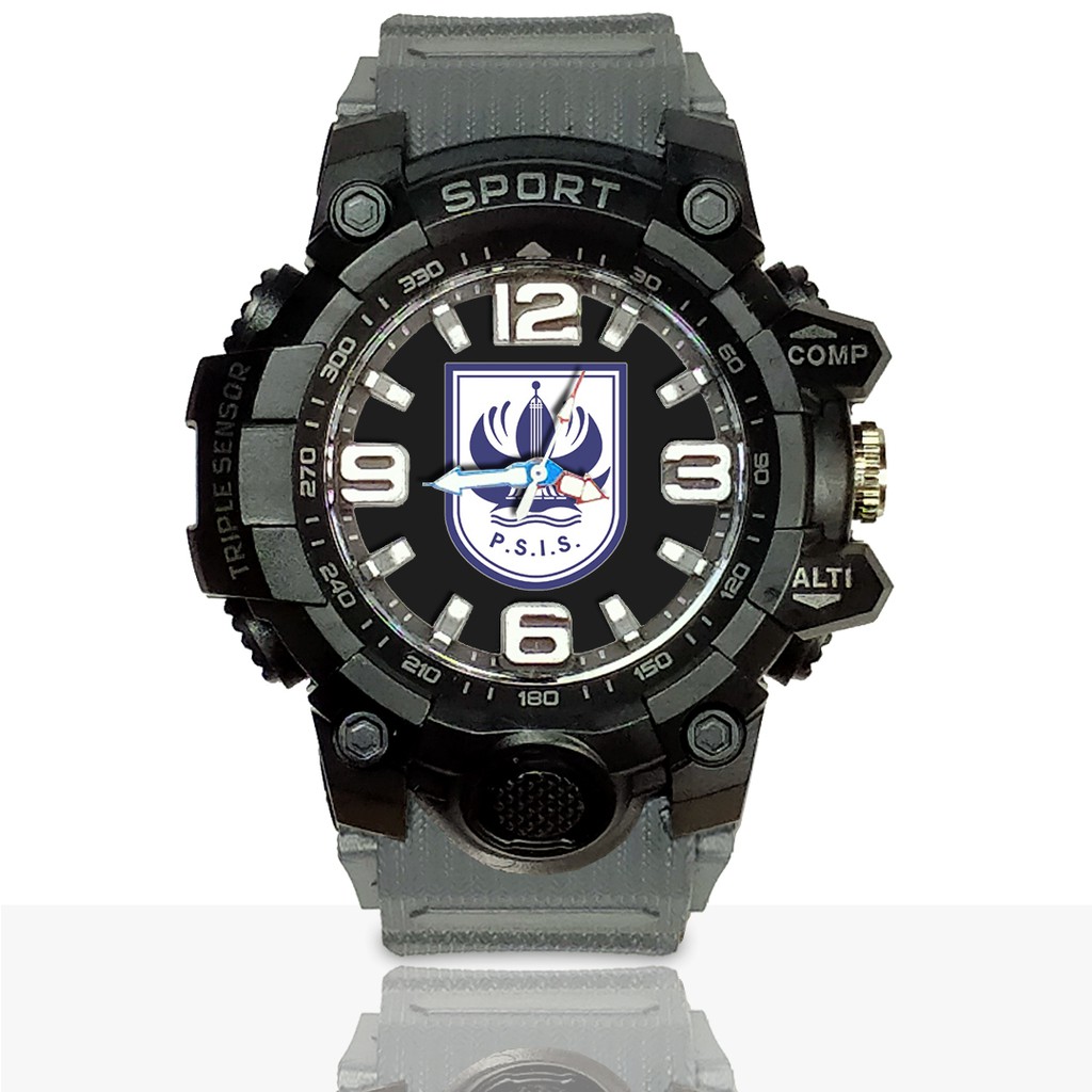 Jam Tangan Custom P.S.I.S. motif 1 Ruber- Water Resistant