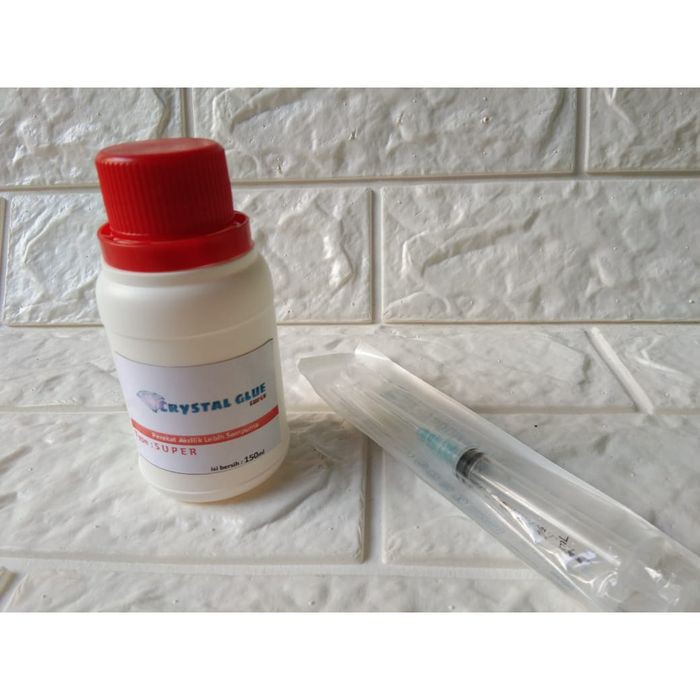 

Terlaris Lem akrilik isi 150ml BONUS suntikan Orisinil