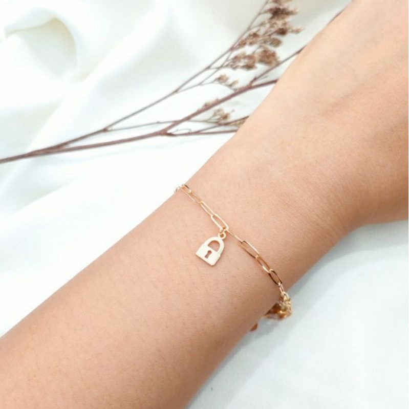 Gelang Wanita Charm Bunga Pandora Indonesia Hadiah Pacar Emas asli