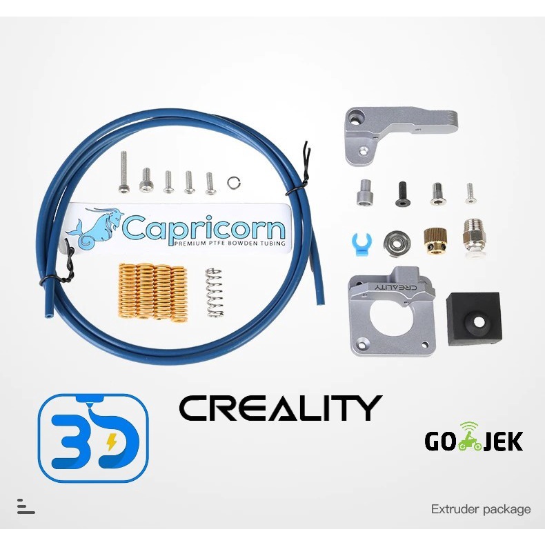 CREALITY 3D Printer Original Extruder and Capricorn PTFE Tube Package