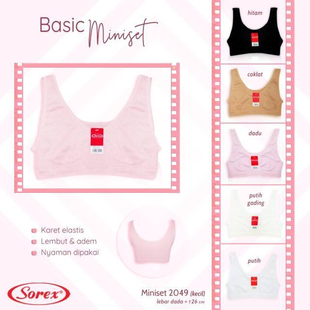 Miniset Anak Perempuan Sorex Young - Miniset Sorex - Bra Remaja Step 1