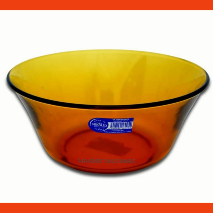 Mangkok Kaca - Duralex Glass Amber Bowl 23 Cm