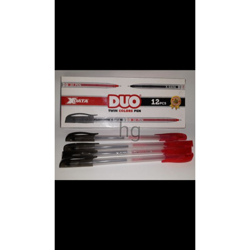 PULPEN DUA WARNA X DATA /PULPEN HITAM DAN MERAH X DATA