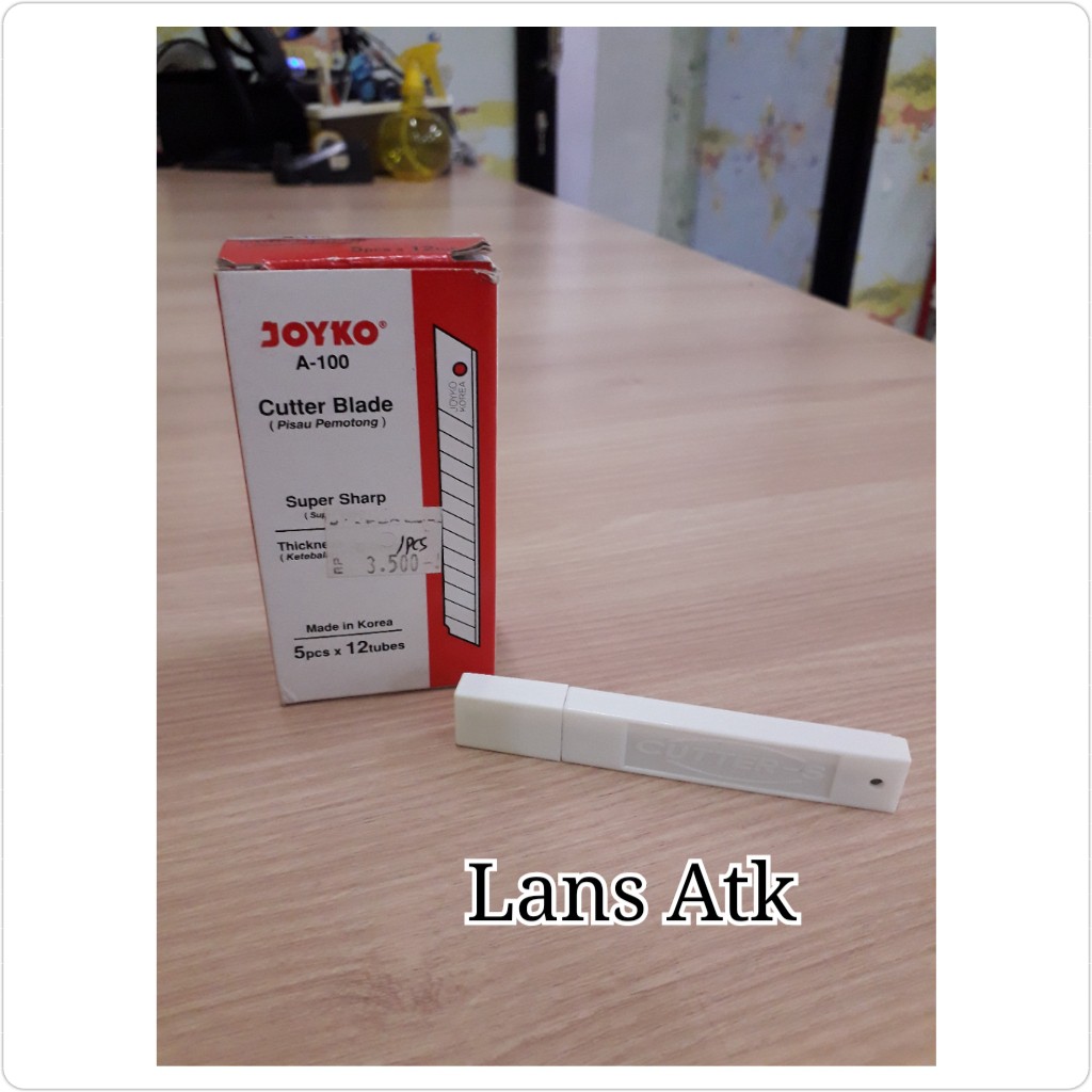 

Isi Cutter Joyko ( Harga Per 1 Tube - Isi 5 Pisau ) Refill A-100 dan L-150