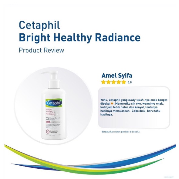 Cetaphil Bright Healthy Radiance Brightness Reveal Body Wash 245ml Sabun Mandi untuk Perawatan Tubuh Mencerahkan Kulit