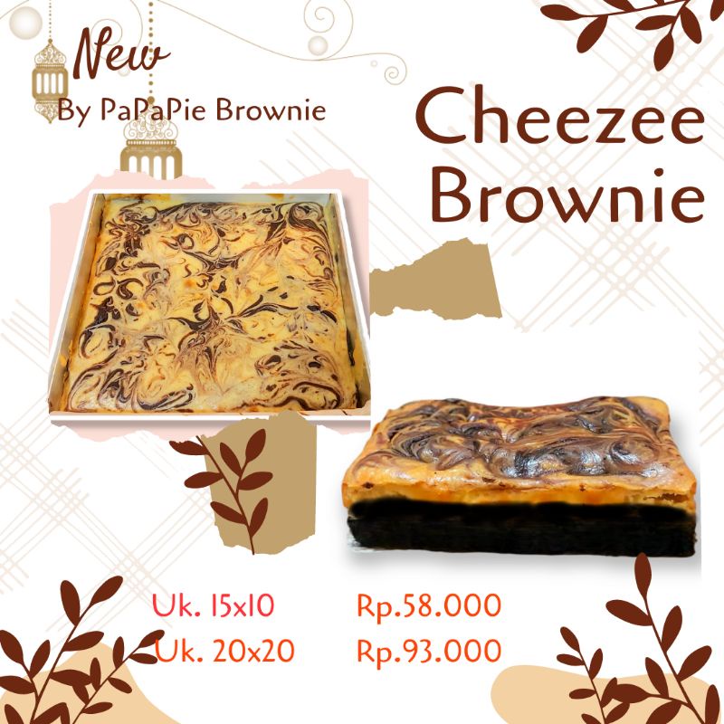 

Cheezee Brownie (Brownies cream cheese) uk 15x10cm dan 20x20cm