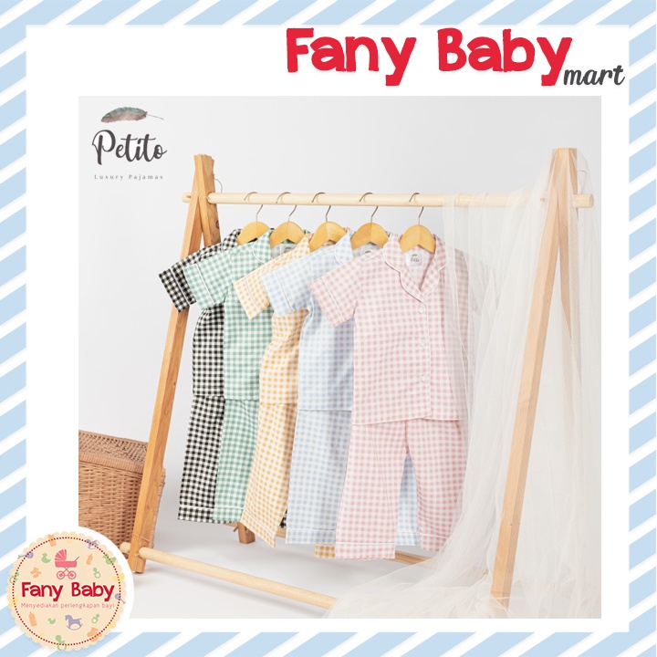 PETITCO GINGHAM COLLECTION - PIYAMA ANAK