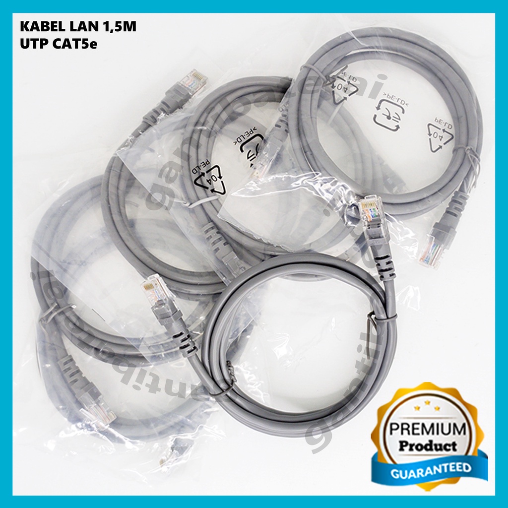 Kabel UTP CAT 5e 1.5 Meter Kabel LAN UTP CAT5e 1.5M New