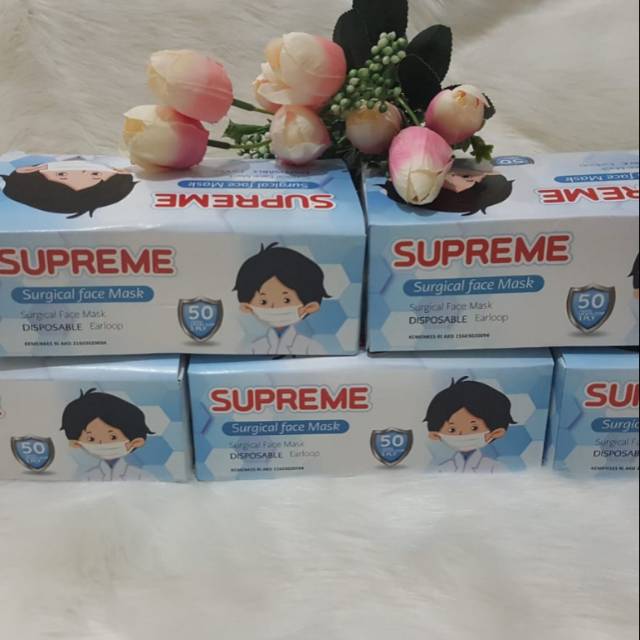 Masker SUPREME earloop 3ply