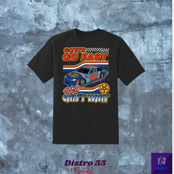 KAOS NASCAR GOTTA GO FAST HELL CAN'T WAIT VINTAGE TSHIRT  / TSHIRT NASCAR
