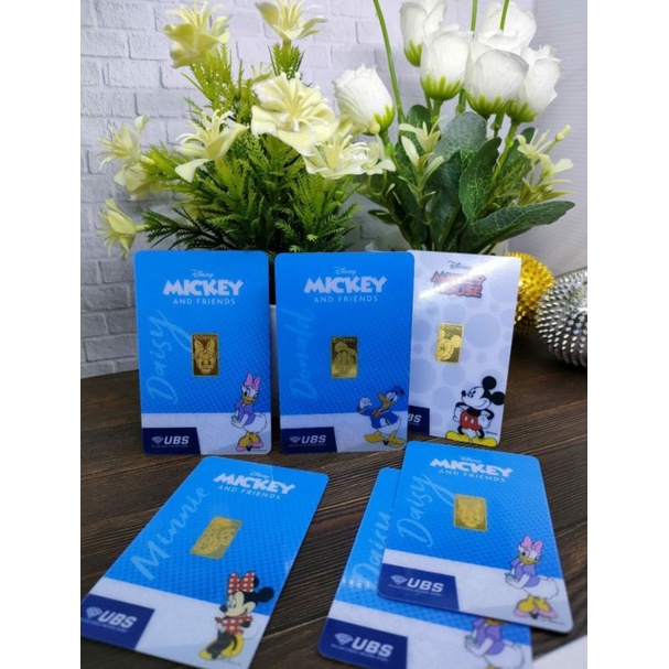Logam Mulia Emas UBS 2 gram Series Disney Mickey & Friends