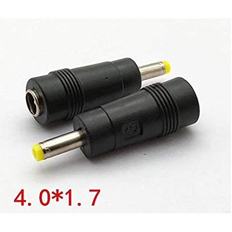 Jack Converter 5.5x2.1 to 4.0x1.7 mm DC Plug Adaptor 2.1x5.5 1.7x4.0