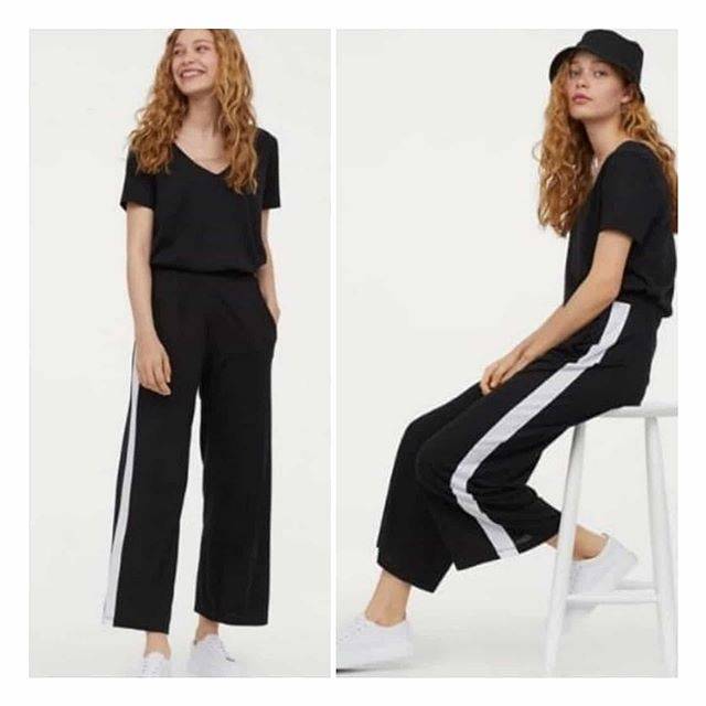 HnM Wide Pants  Lined Celana  Dewasa  Shopee Indonesia