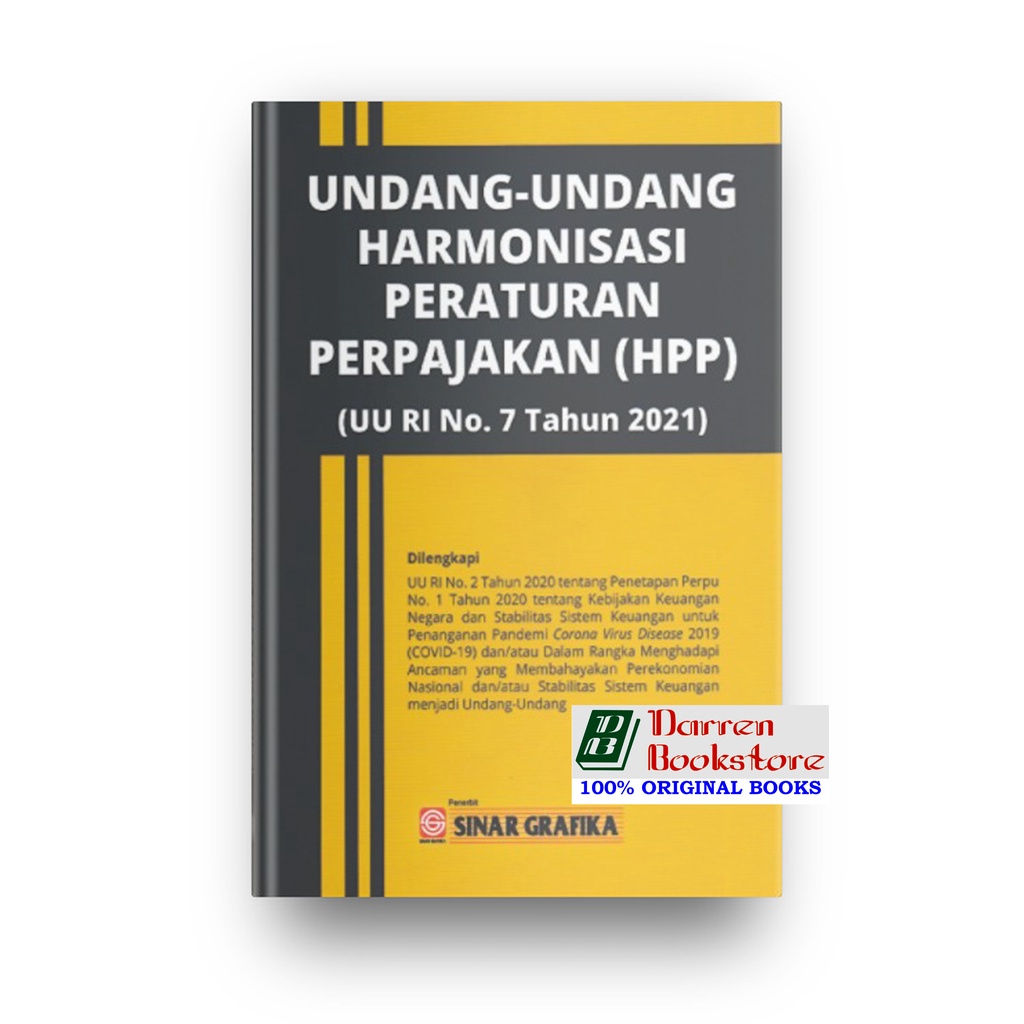 UU Harmonisasi Peraturan Perpajakan ( HPP ) - Redaksi - ORIGINAL