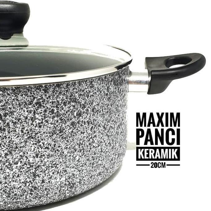 Wajan Panci Pot Anti Lengket Marble Ceramic Pot MAXIM NEOSTONE