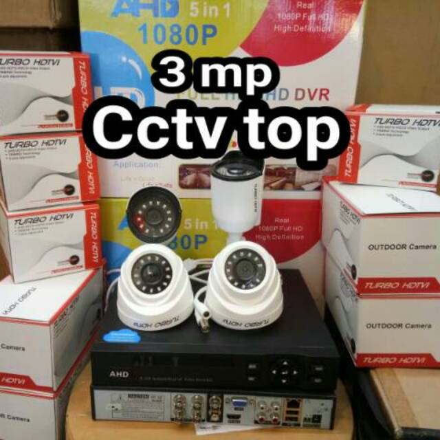 PROMO PAKET CCTV TURBO HD 3MP 4 CHANEL MURAH DAN KUALIATAS BAGUS