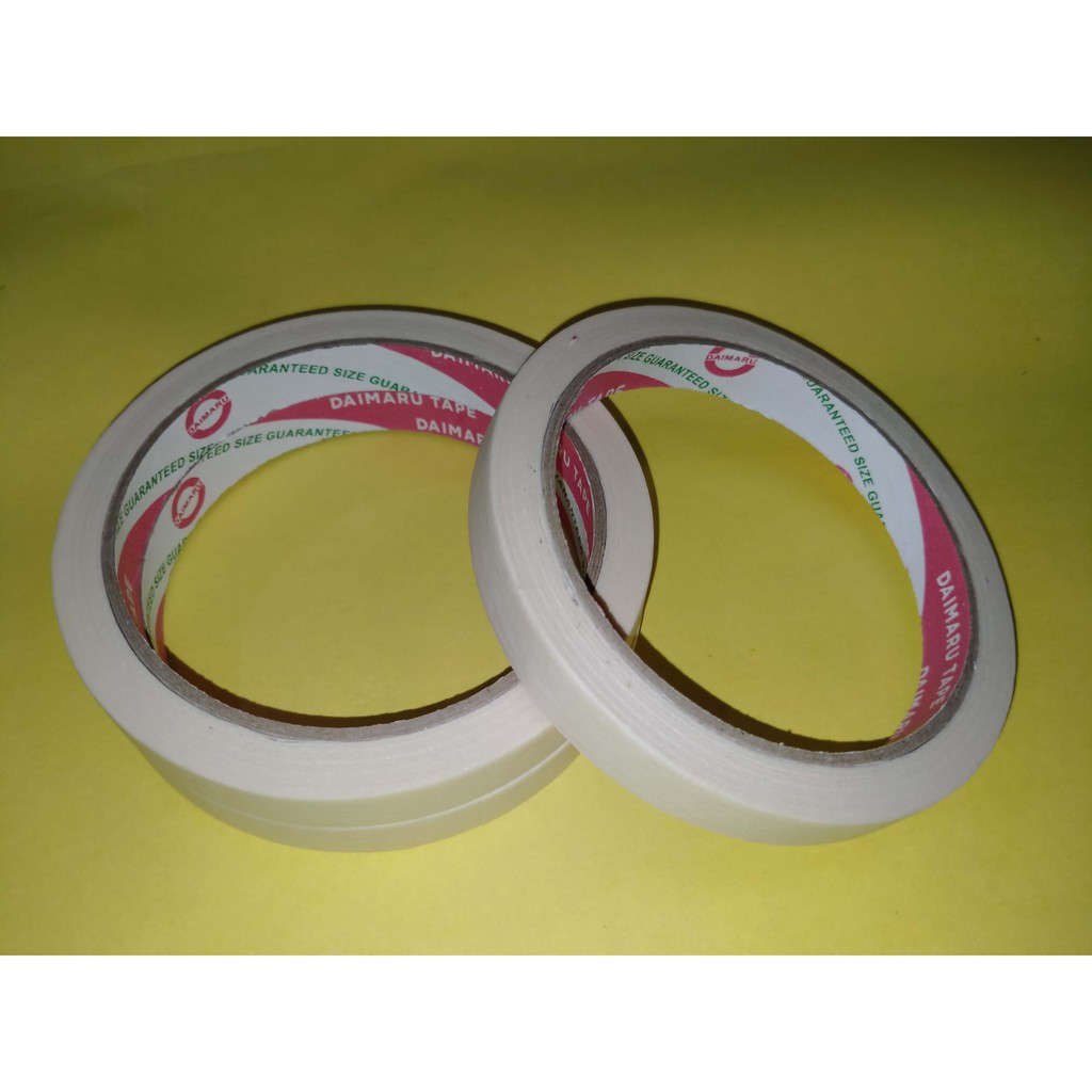 

Daimaru Masking 12mm x 21m (1 slop=16 roll) / isolasi kertas
