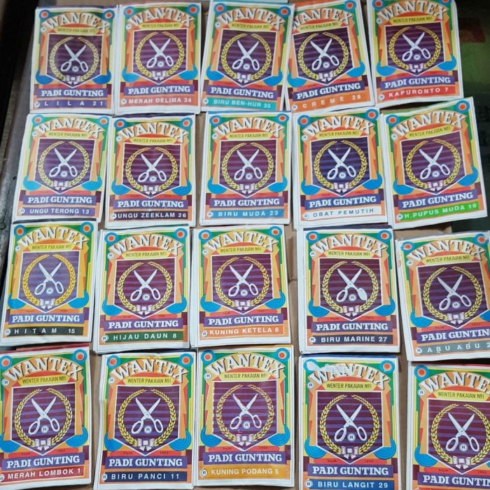 

Wantex pewarna kain sejak 1950 | wenter pakaian No. 1
