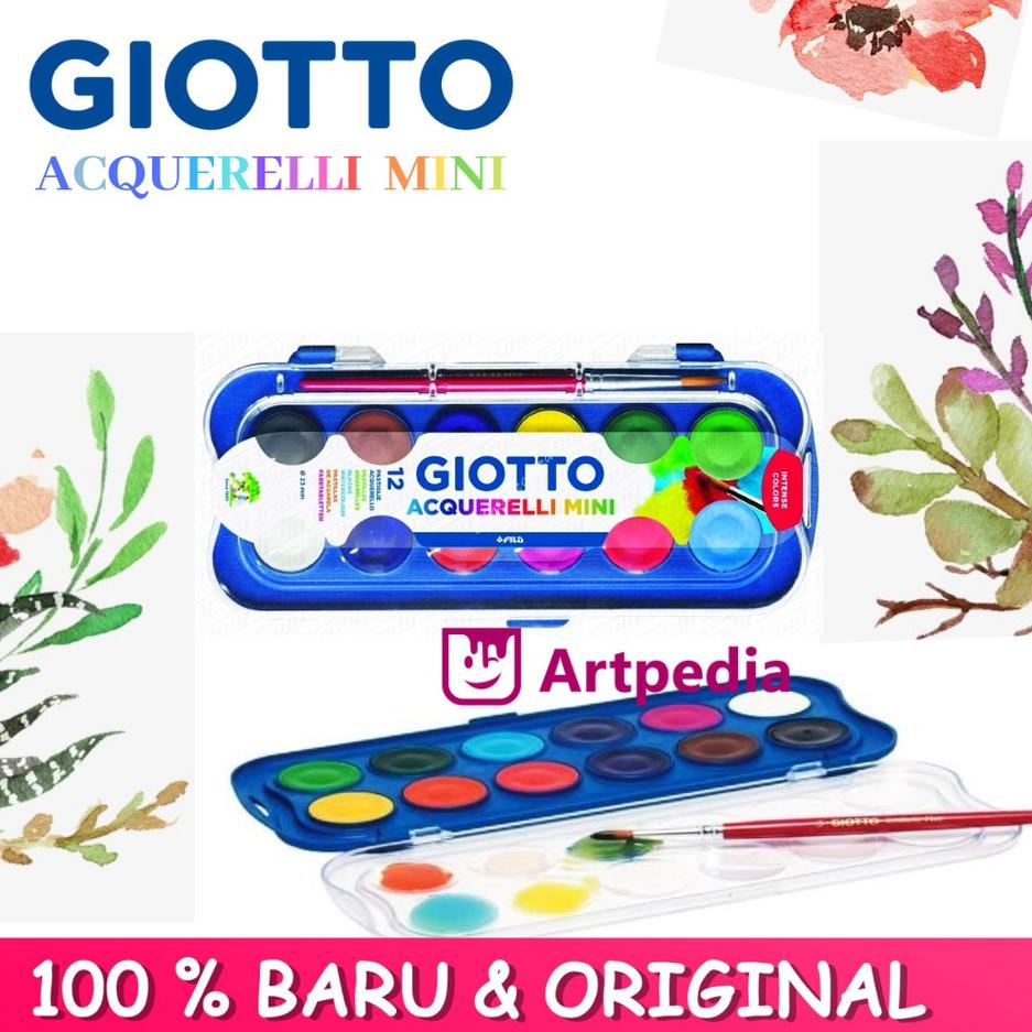 

Giotto Acquerelli Mini Set 12 ,24 ,36 Warna - Watercolor Cake - Cat Air - Giotto Mini - Watercolor Set 지