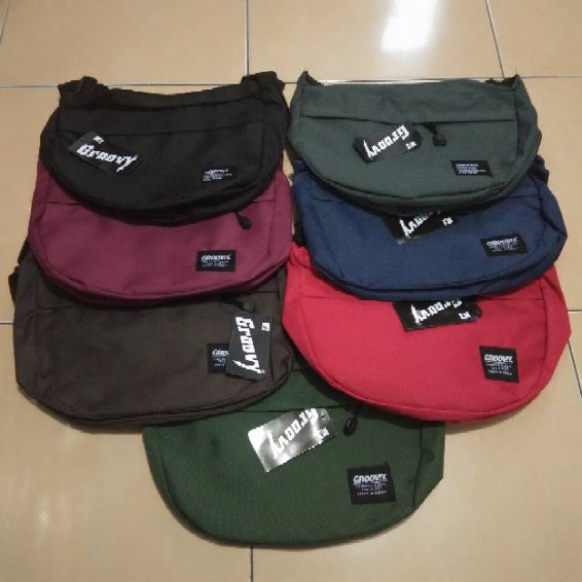 Slingbag Groovy / Tas Selempang Cowo / Waistbag / Slingbag