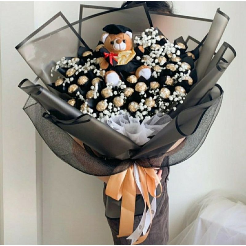 

BUKET COKLAT BONEKA/BUKET WISUDA COKLAT FERRERO ROCHER/BUKET REQUEST/