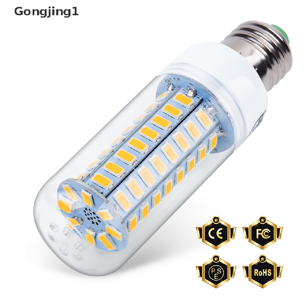 Gongjing1 Lampu Bohlam Jagung LED E27 E14 7W 9W 12W 15W 20W 25W 5730 SMD Warna warm white