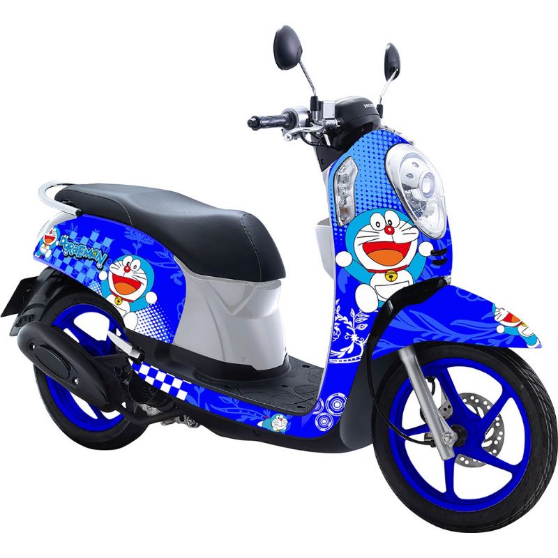 Decal Sticker Scoopy fi 2013 - 2016 Full Body Doraemon