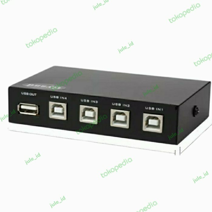 USB SWITCH 4 PORT HUB PRINTER AUTO SWICH MANUAL PRINT SHARING