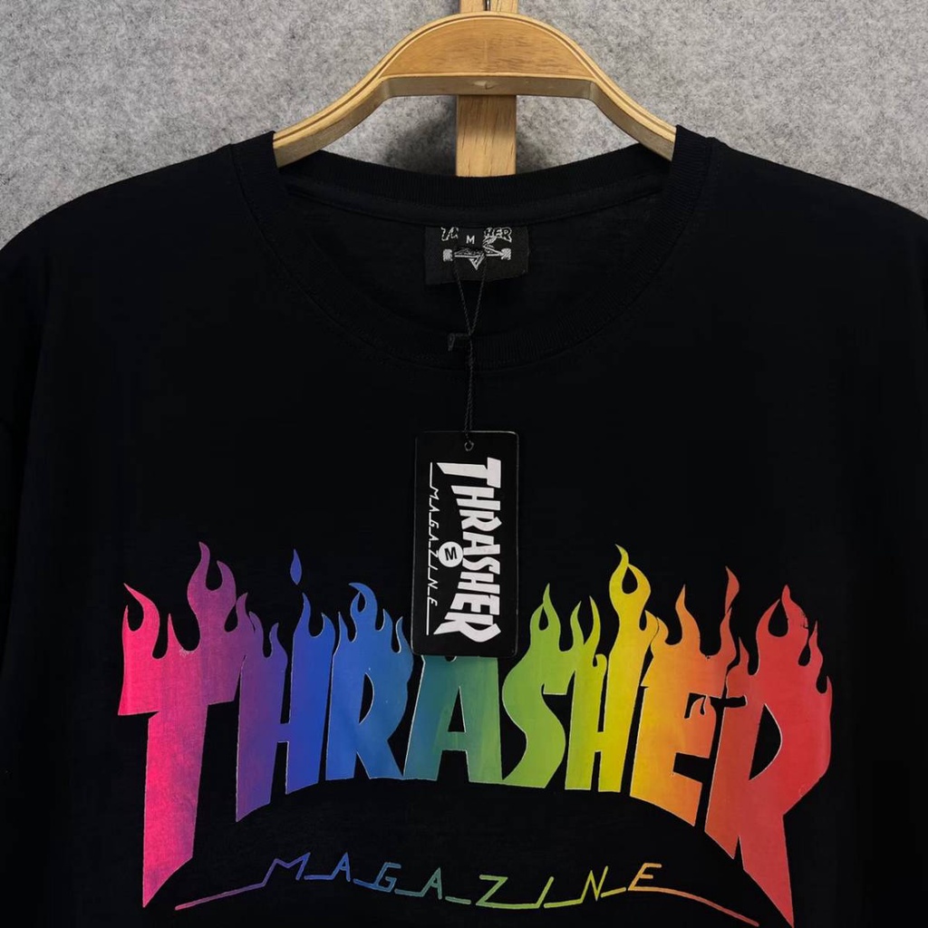 KAOS TSHIRT THRASHER FONT LENGAN PENDEK MIRROR FULLTAG