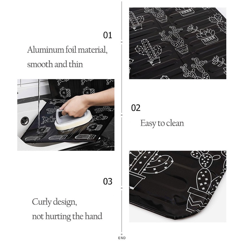 Aluminum Foldable Kitchen Gas Stove Baffle Plate Kitchen Frying Pan Oil Splash Protection Screen Kitchen Accessories OW