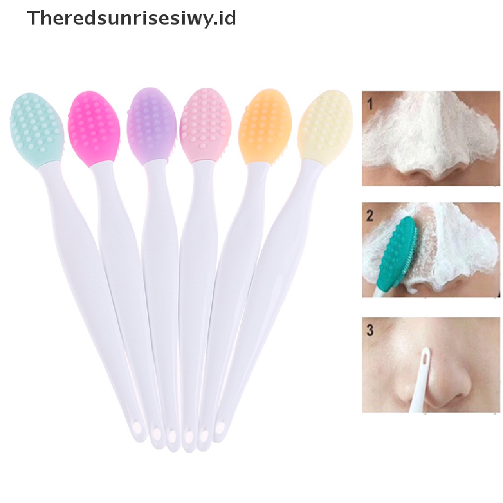 (Theredsunrisesiwy.Id) Brush Silikon Pembersih Pori-Pori / Komedo / Jerawat Untuk Perawatan Wajah