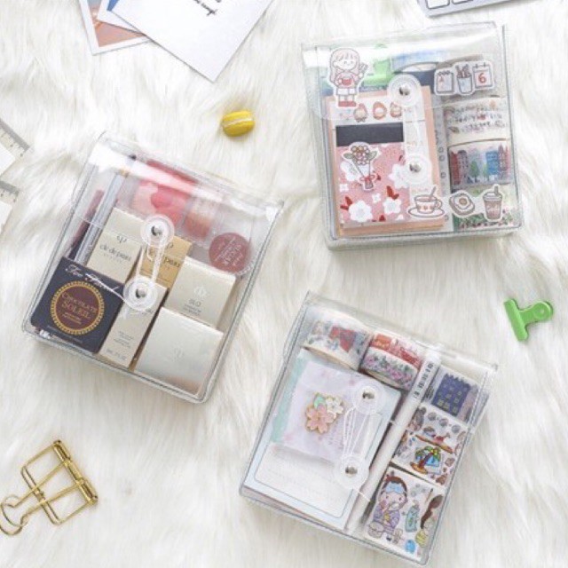 

Crystal Clear Pouch Transparent Stationary Bag