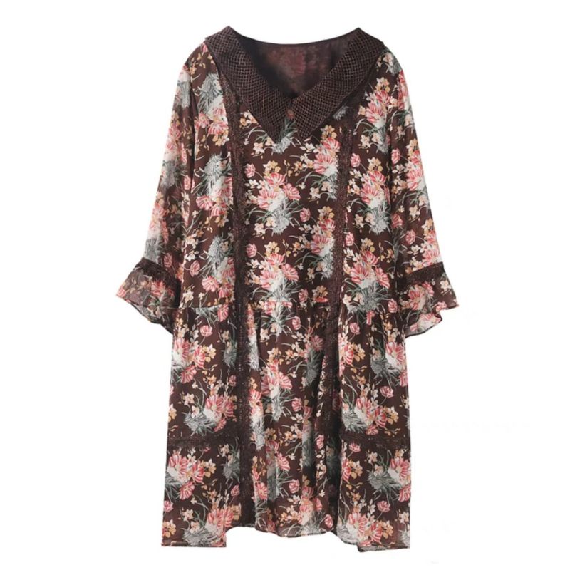 MDLV ~ 1999# Carolien Floral Mini Dress Import