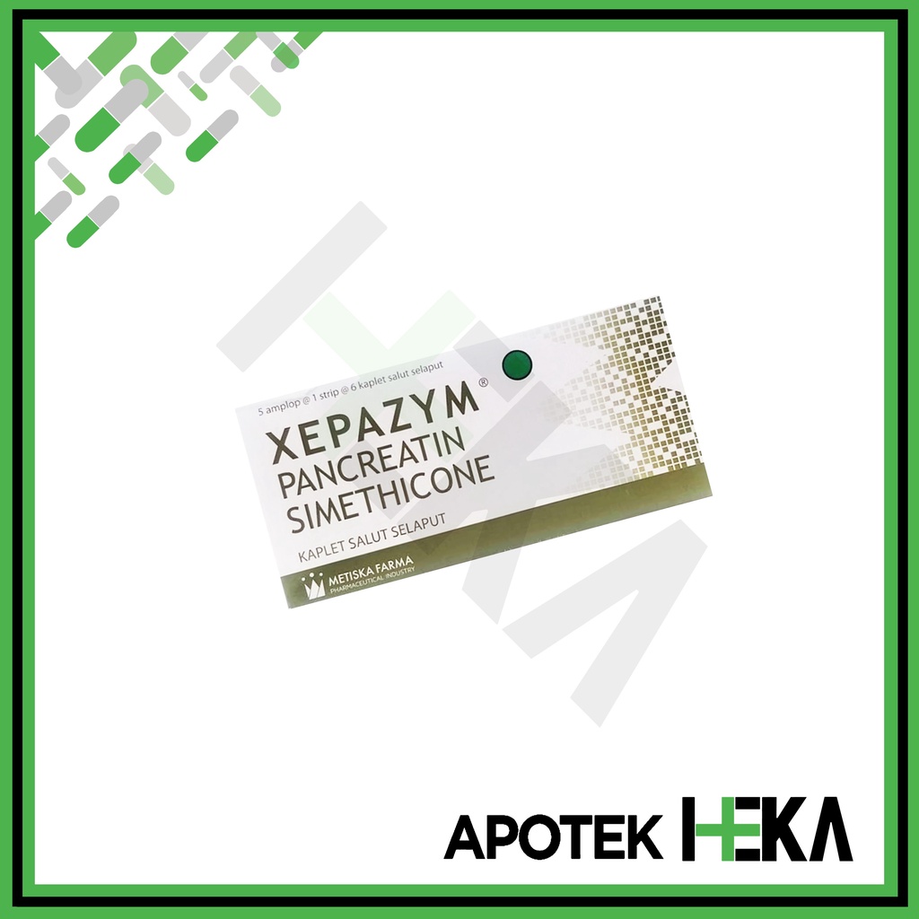 Xepazym Kaplet Strip isi 6 - Obat Perut Kembung Akibat Asam Lambung (SEMARANG)