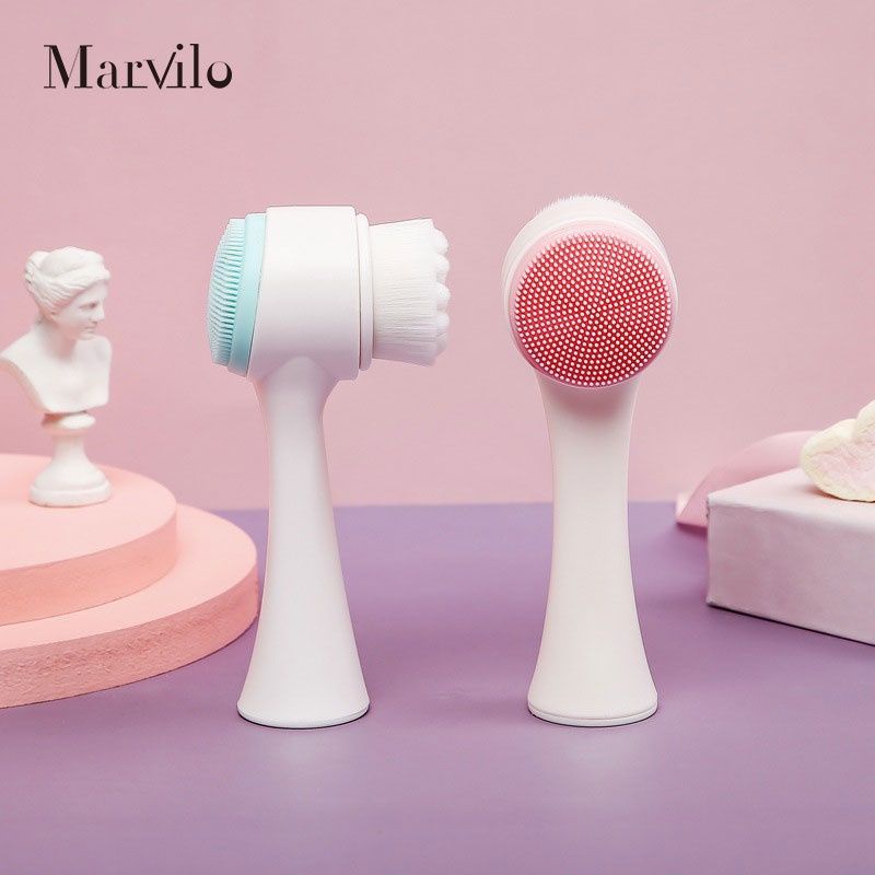 Facial Brush Komedo Alat Pembersih Wajah Bahan Silikon