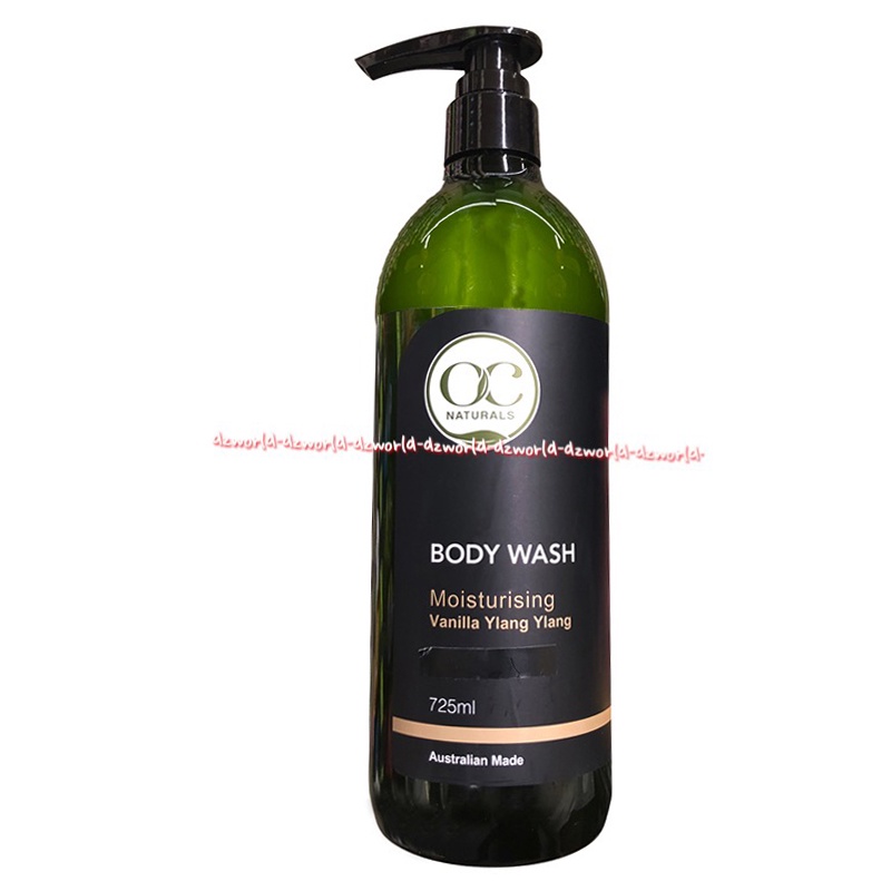 OC Naturals Body Wash 725ml Moisturising Vanila Ylang Ylang Sabun Mandi Cair Wangi Vanilla OCnatural Bodywash Oc Natural