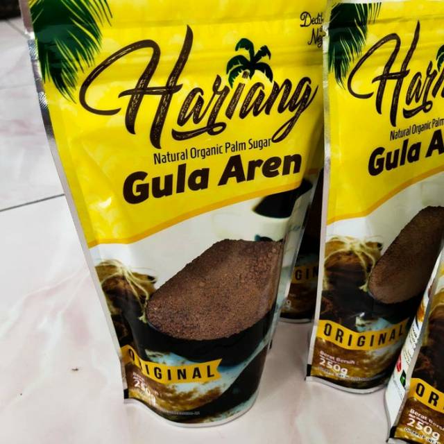 Gula aren bubuk hariang