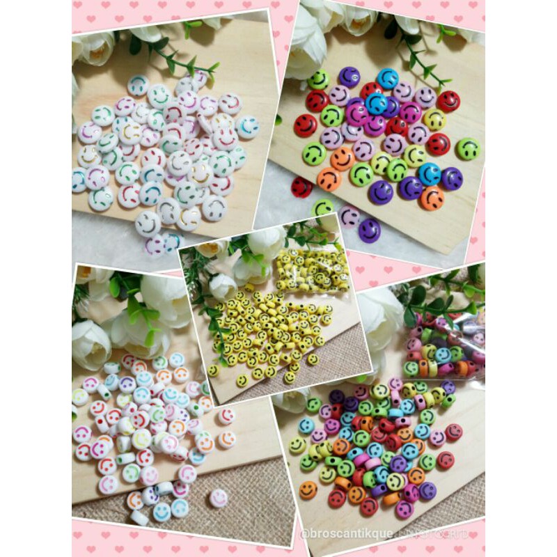 (78-80pc) mote smile / monte smiley 1cm