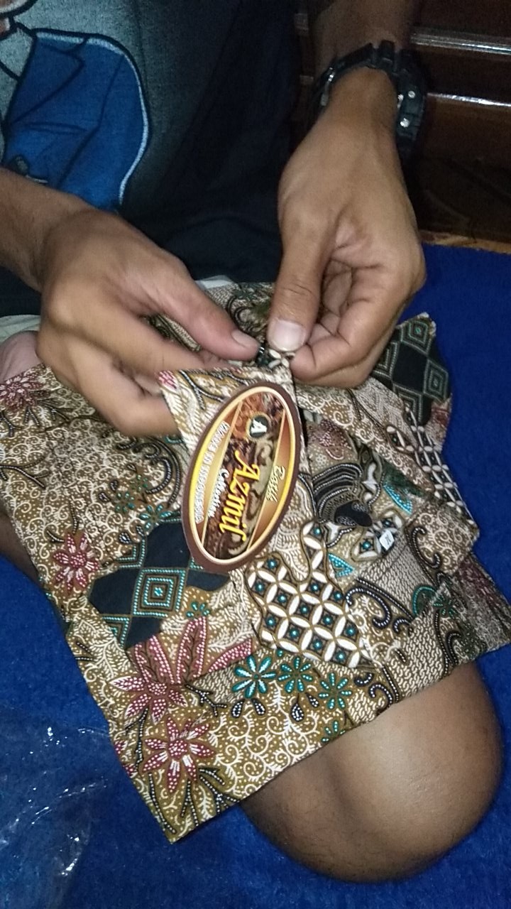 Atasan Batik Pria Lengan Panjang Kenongo Hem Padi Pekalongan M L Xl