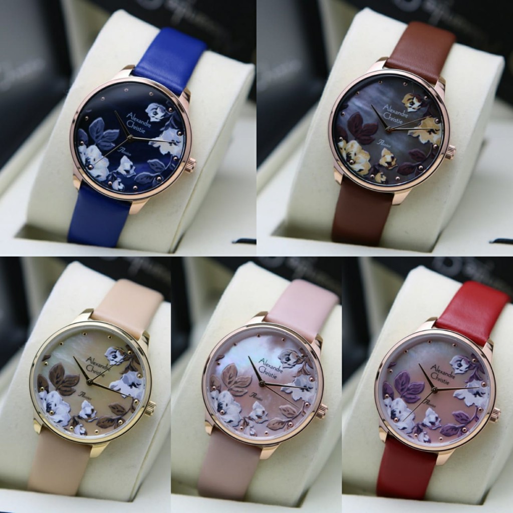 JAM TANGAN WANITA ALEXANDRE CHRISTIE AC 2926 LEATHER ORIGINAL GARANSI RESMI 1 TAHUN