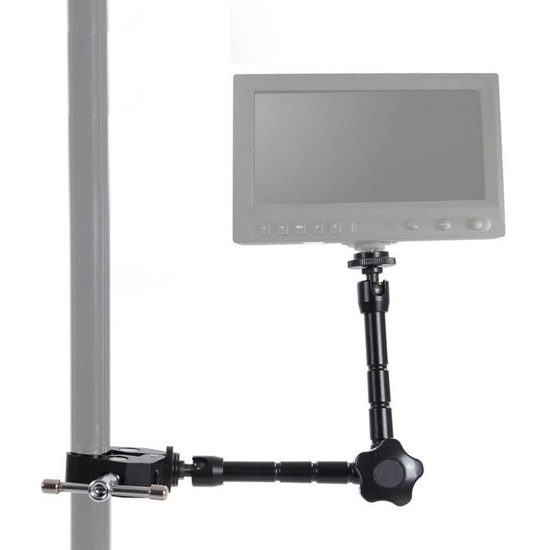 Andoer Articulating Magic Arm + Super Clamp DLSR LCD Flash - JT10002 - Black