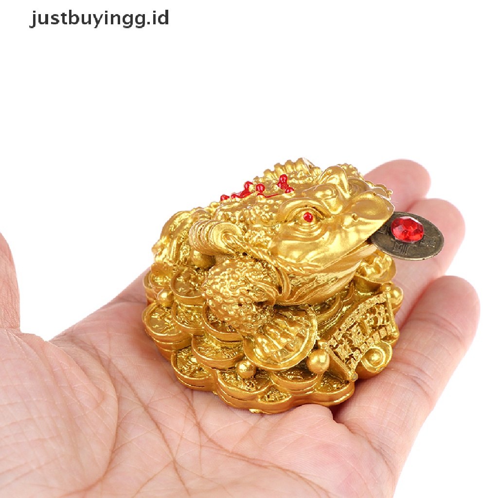 (Justbuyingg.Id) Feng Shui Toad Katak Keberuntungan Untuk Dekorasi Rumah / Kantor