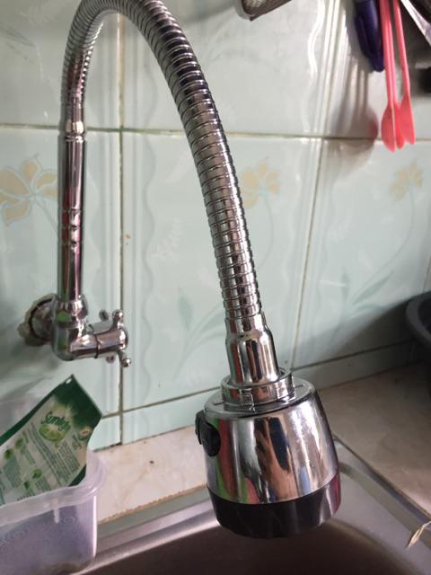 Kran Air Dapur Wastafel Restoran Leher Angsa Fleksibel Merek Cab Kepala Hitam 2 Tipe Semprot