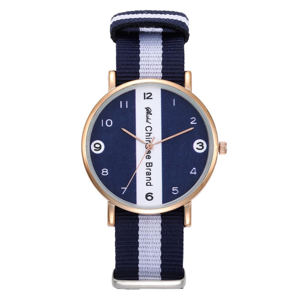 MJS 151 - Jam tangan wanita strap garis / jam terlaris