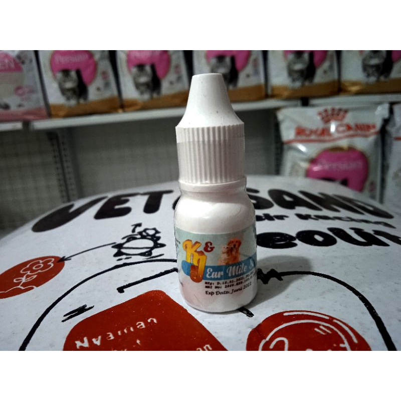 K&amp;J ear mite &amp; thick obat radang telinga kucing dan anjing