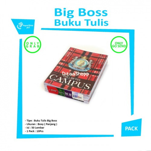

Gosend/Grab - Buku Tulis Big Boss 50 081