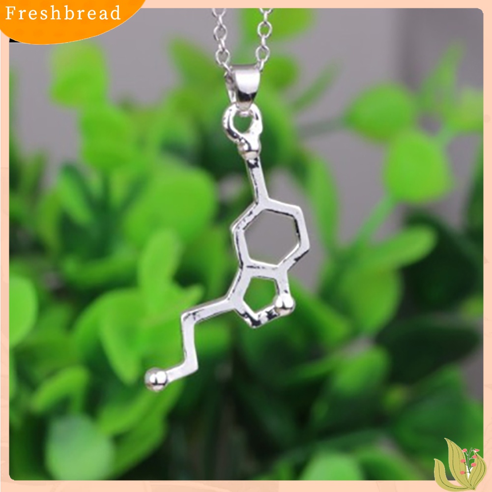 Kalung Dengan Liontin Molekul DNA Serotonin Dopamine Acetylcholine Biochemistry